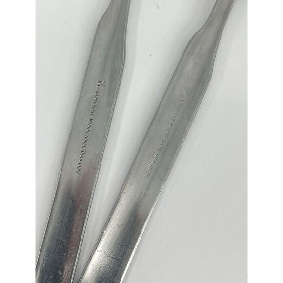 J A Henckels Zwilling Synergy Stainless Dinner Oval Soup Spoons 7 5/8” Set Of 2 - Picture 8 of 9